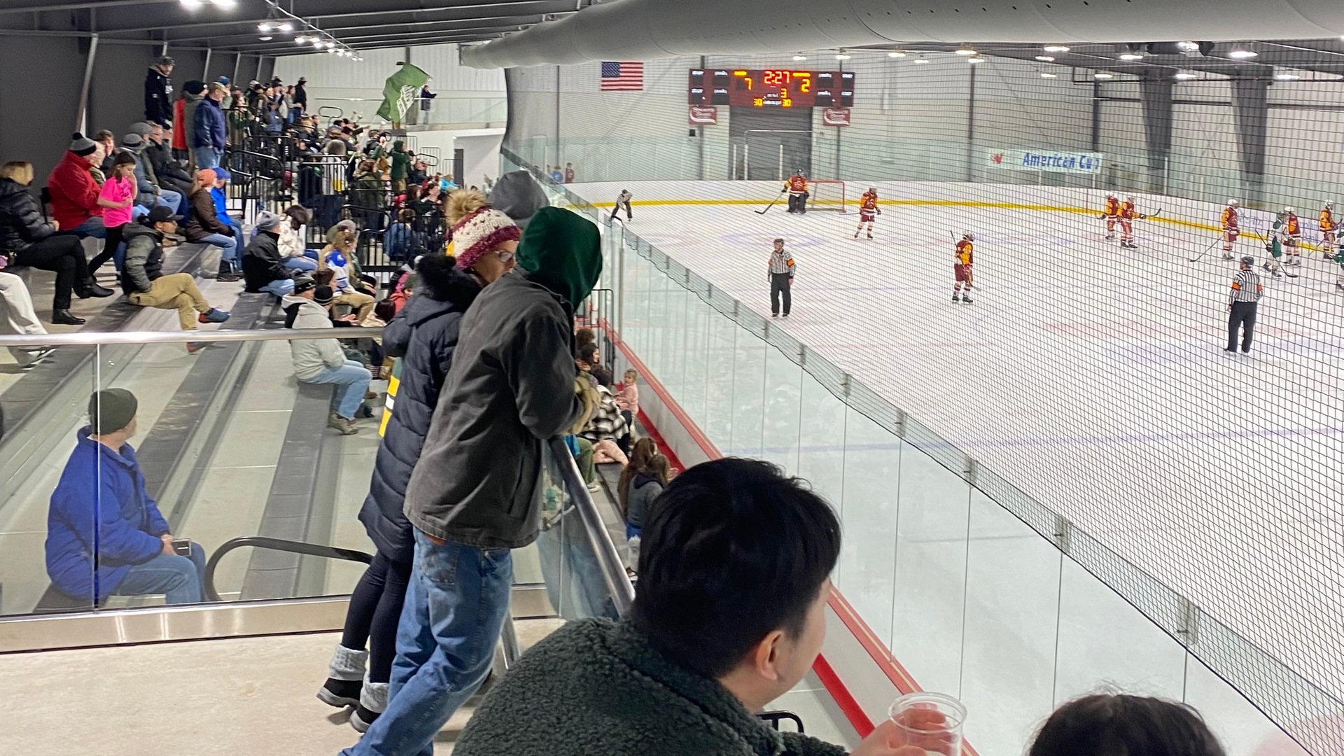 The men&rsquo;s hockey team beat the Jefferson CC Cannoneers 7-2 on Friday night in front of an estimated 600 people. Thumbnail