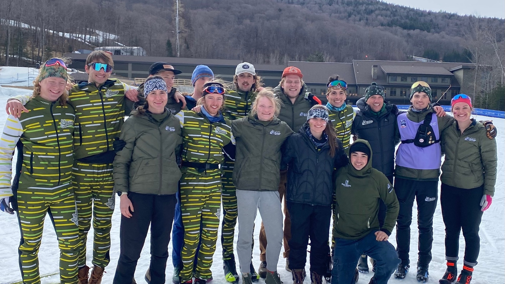 The Nordic team poses for a team photo after competing at the USCSA Championships at Mount Van Hoevenberg. Thumbnail